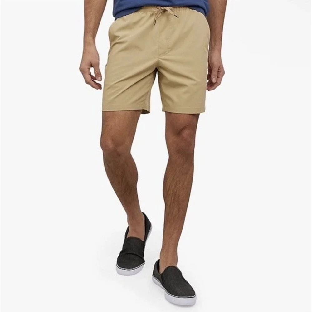 QUIKSILVER‎ Seaside Elastic Waist Hybrid Swim Shorts Khaki Men's Sz L *NEW* $50